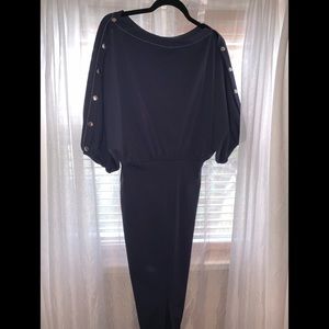 Navy blue Midi dress